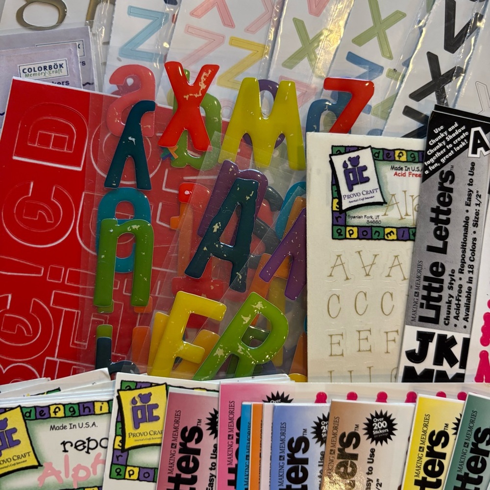 Bundle Scrapbook Alphabet A B C Crafting - Picture 5 of 12